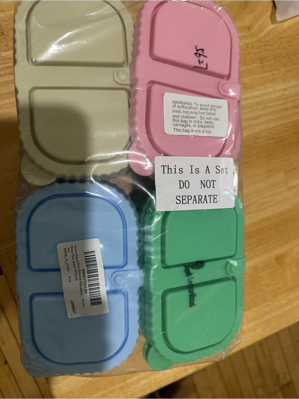 Lemon Silicone Travel Soap Dish Set - Pink, Blue, Green, Cream